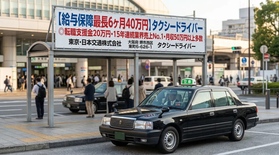 東京・日本交通株式会社のタクシードライバー求人（大阪府守口市）