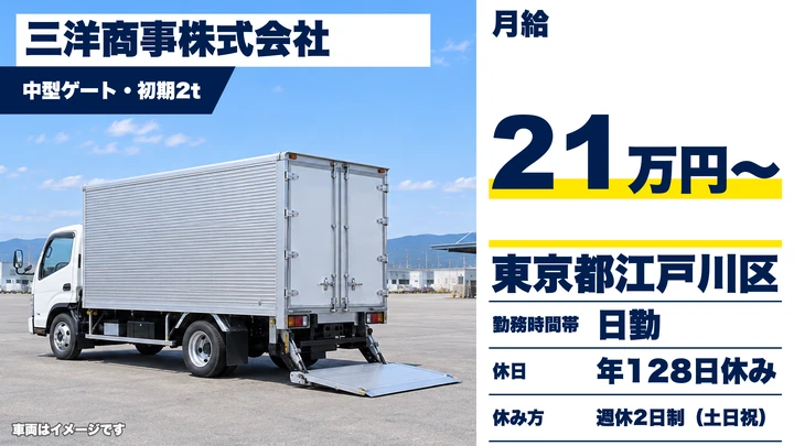 【東京都江戸川区】OA機器回収ドライバー／月給21万円～・1日1～3件