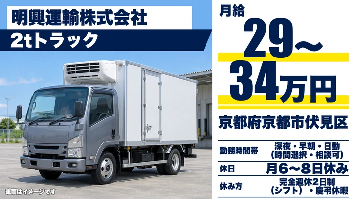 【京都府京都市伏見区】小型ルート配送ドライバー／正社員